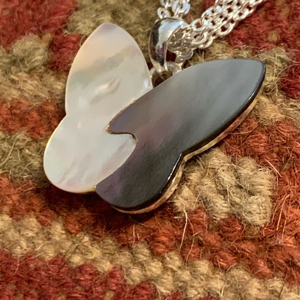 Boho Shell Butterfly Pendant Necklace - Picture 10 of 13